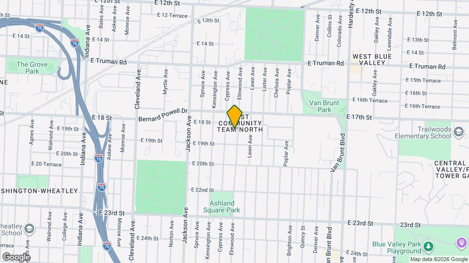 1812 Elmwood Ave Map and Location Details