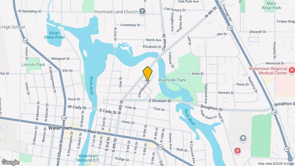 904 1/2 Cleveland St, Unit Duplex - upstairs Map and Location Details