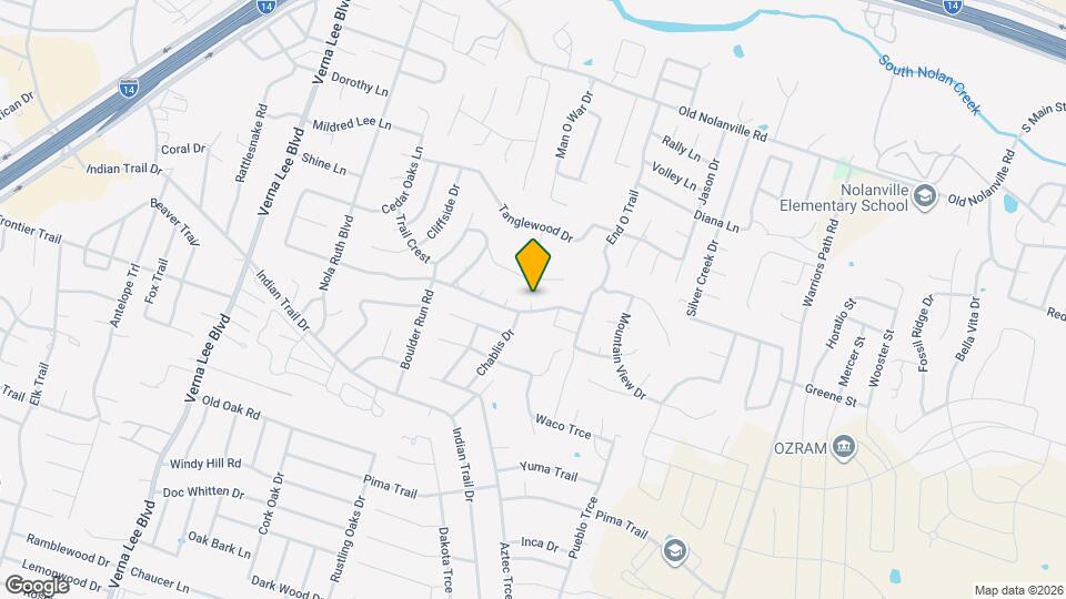 1605 Cedar Oaks Ln Map and Location Details