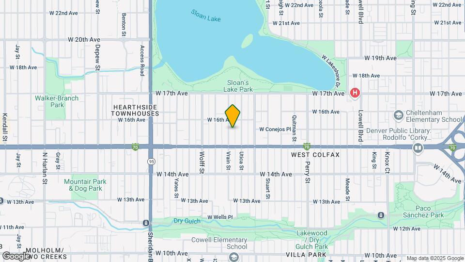 1550 Vrain St Map and Location Details
