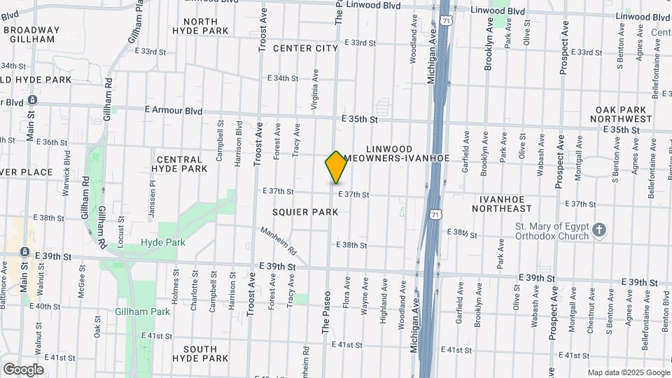 3647-3649 Paseo Blvd Map and Location Details