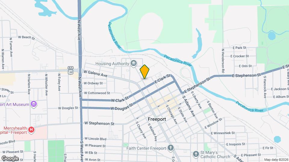 321 N Van Buren Ave Mapa y Detalles de la Ubicación