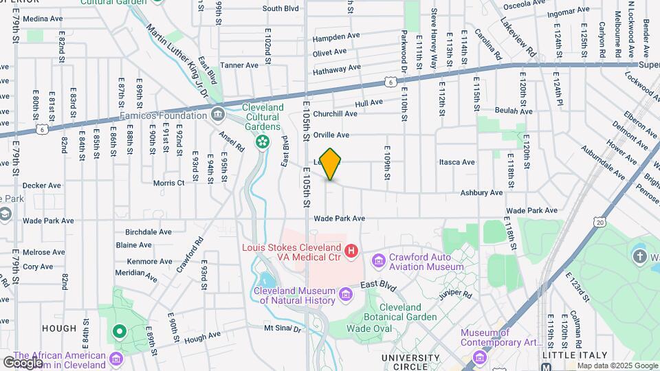 1481 E 106th St Map and Location Details