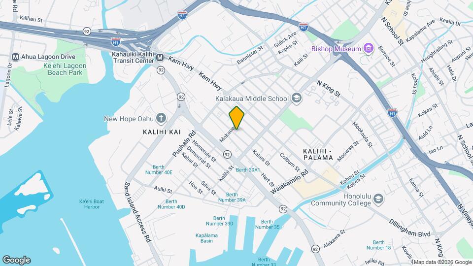 1818 Kalani St Map and Location Details