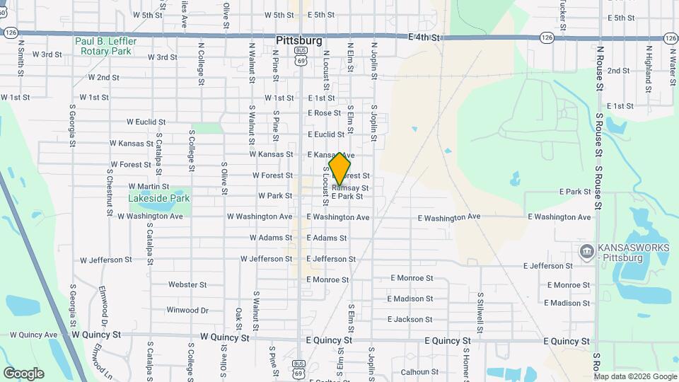 207 E Park St Map and Location Details