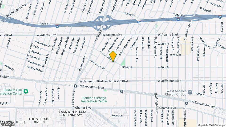 2911 S Palm Grove Ave Map and Location Details