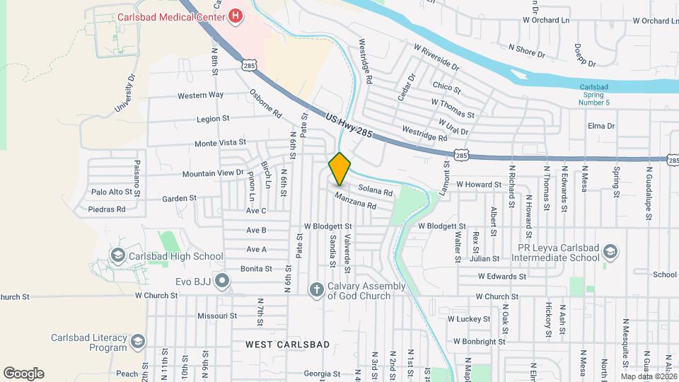 1916 Manzana Rd Map and Location Details