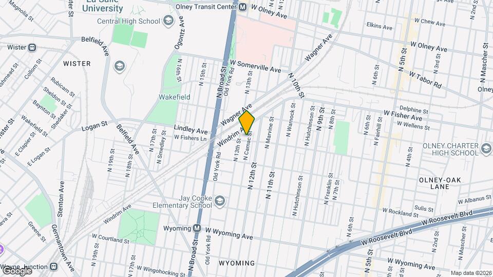 1221 Lindley Ave Map and Location Details