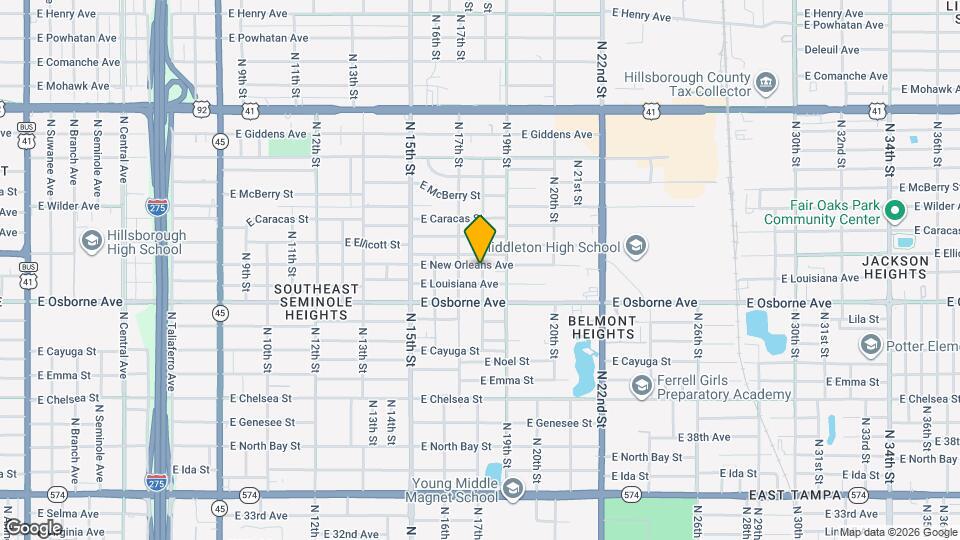 1711 E New Orleans Ave Map and Location Details