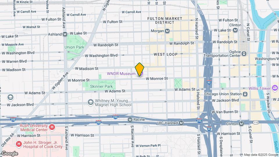 1150 W Monroe St Map and Location Details