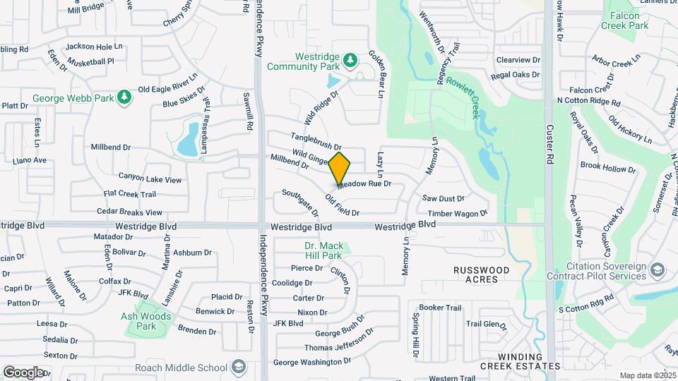 9857 Meadow Rue Dr Map and Location Details