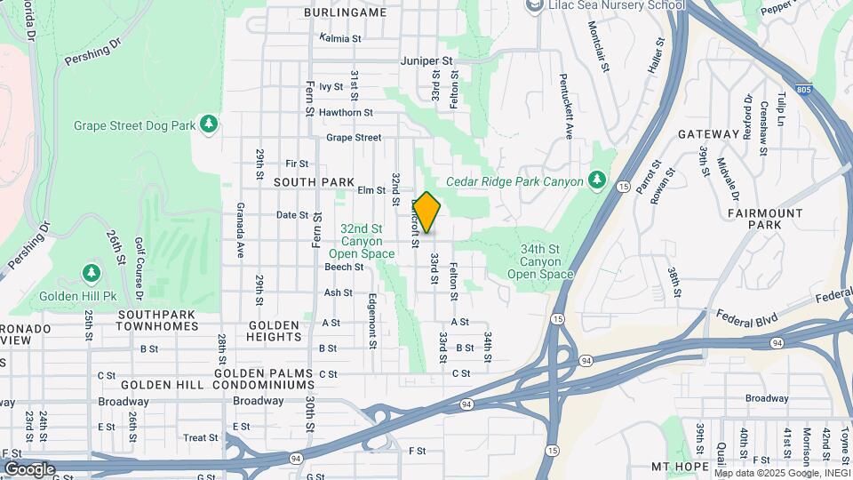 3270 Cedar St Map and Location Details