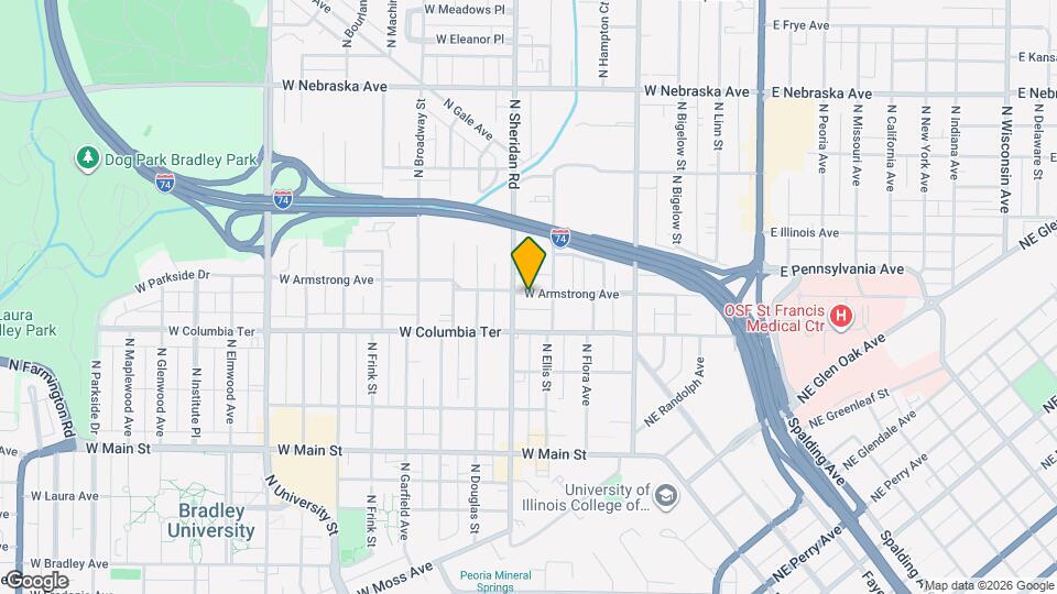 610 W Armstrong Ave Map and Location Details