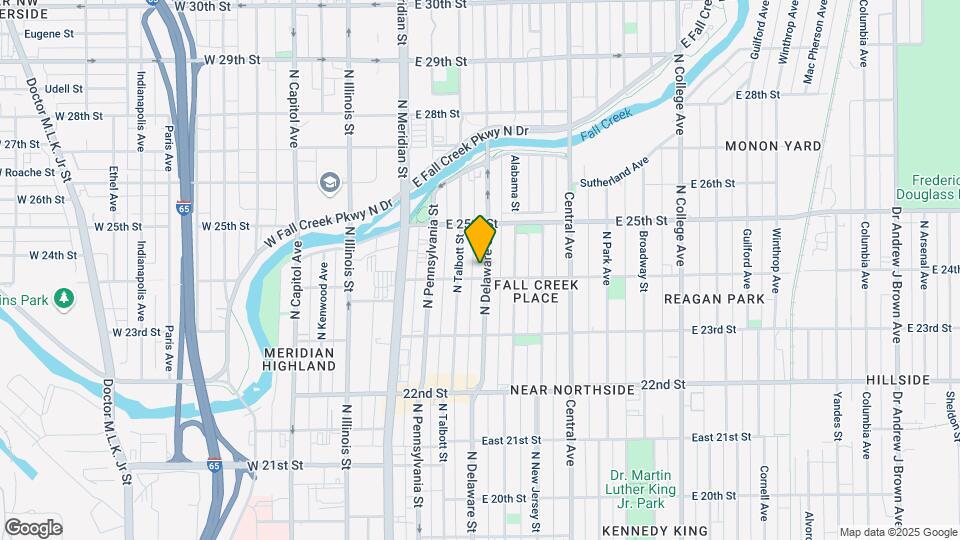2406 N Delaware St Map and Location Details