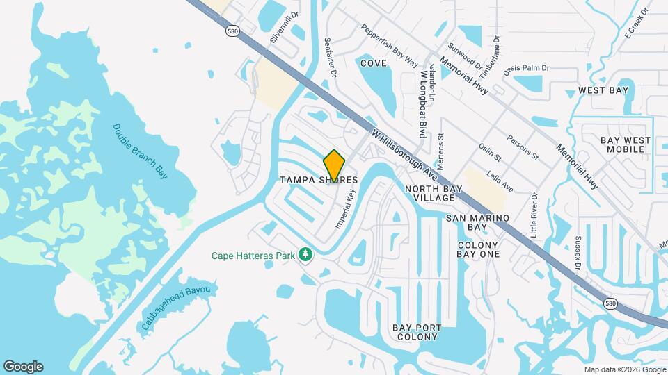 6004 Tampa Shores Blvd Map and Location Details