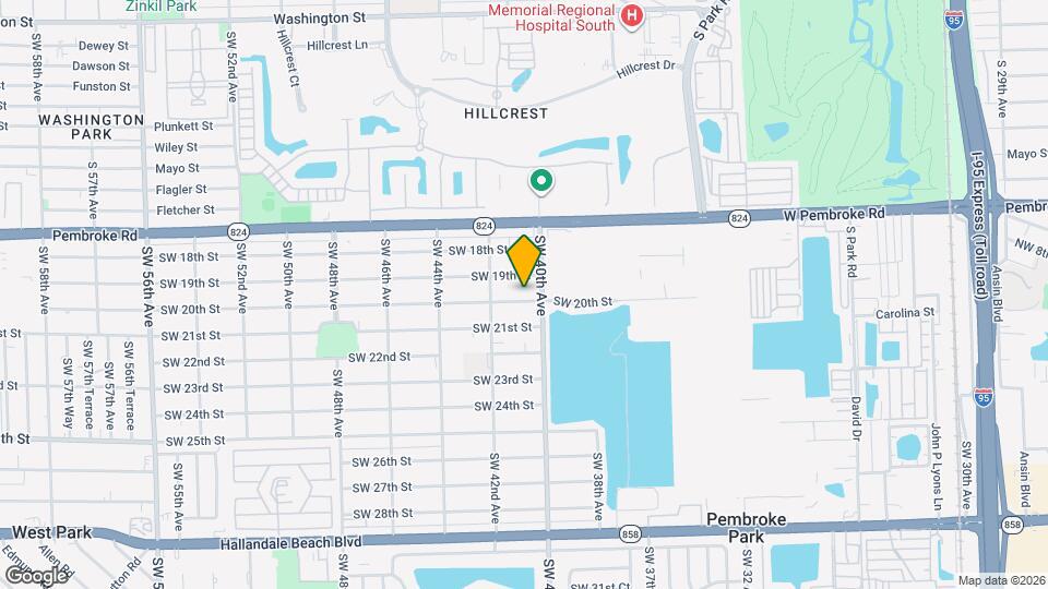 4017 SW 20th St Map and Location Details