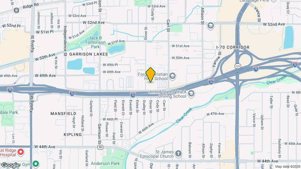 8554 W 48th Pl Map and Location Details