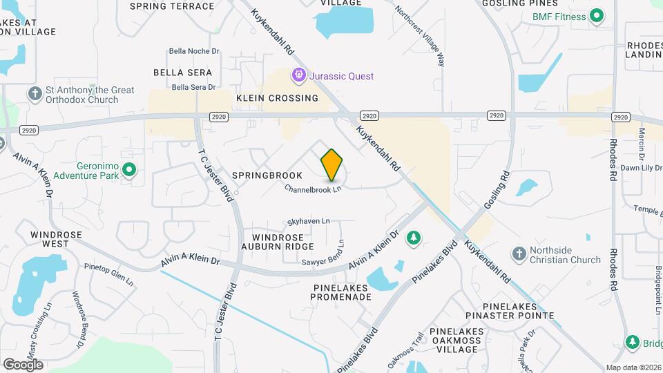 6214 Channelbrook Ln Map and Location Details