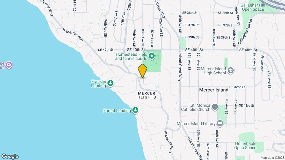 4162 W Mercer Way Map and Location Details