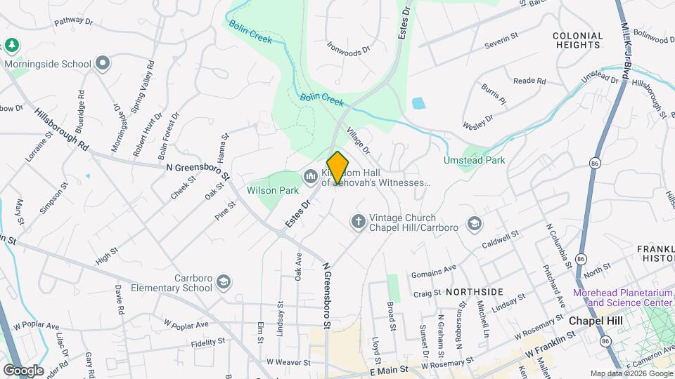 104B Hillcrest Ave Mapa y Detalles de la Ubicación