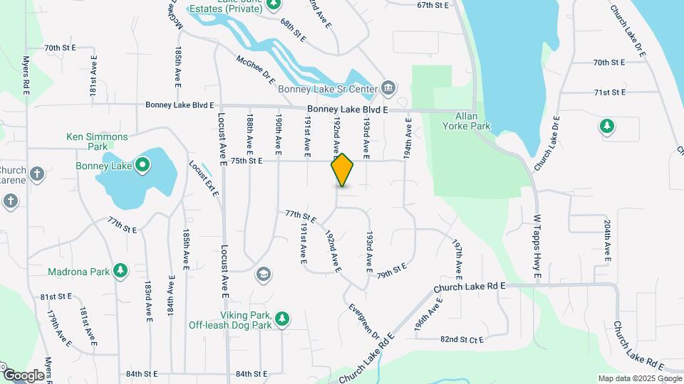 7520 192nd Ave E Map and Location Details