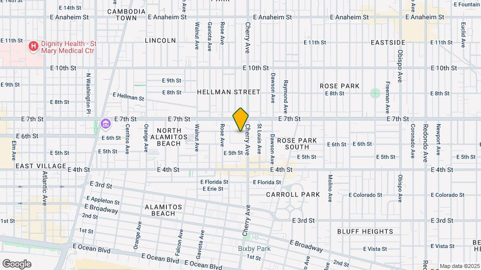 1924 E 6th St Map and Location Details