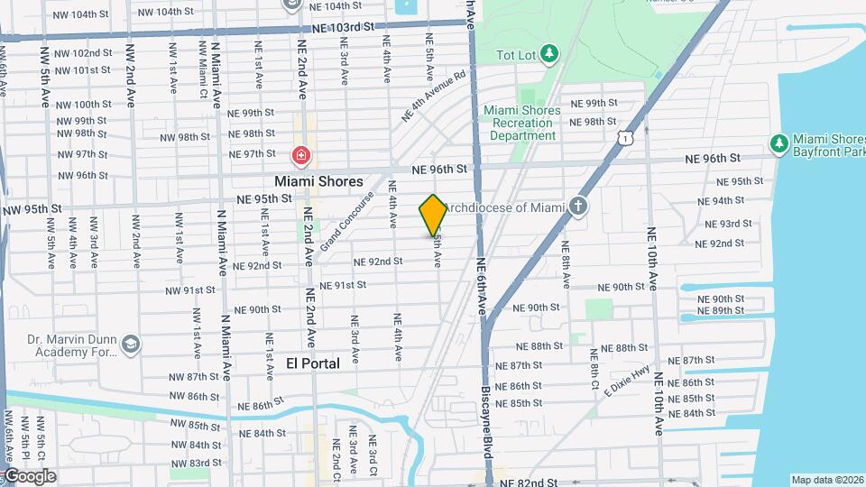 482 NE 93rd St Map and Location Details