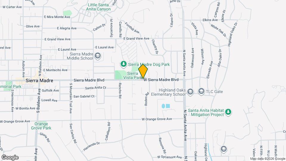214 Sierra Madre Blvd Map and Location Details