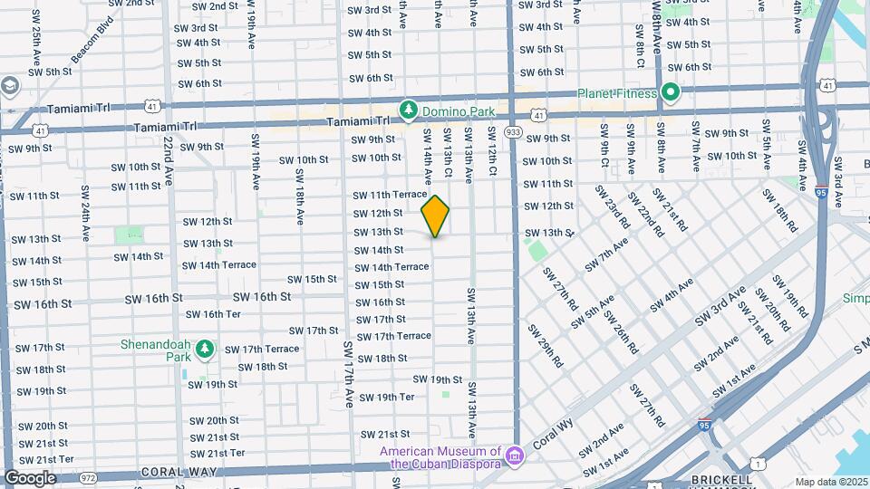 1321 SW 14th Ave Map and Location Details