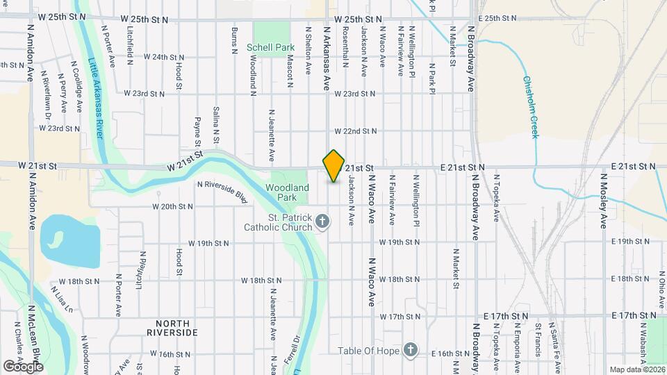 2124 N Arkansas Ave Map and Location Details
