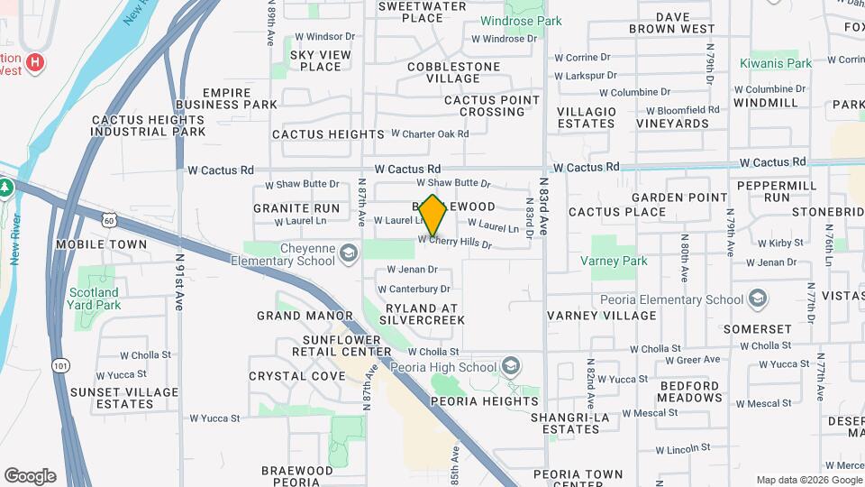 8543 W Cherry Hills Dr Map and Location Details