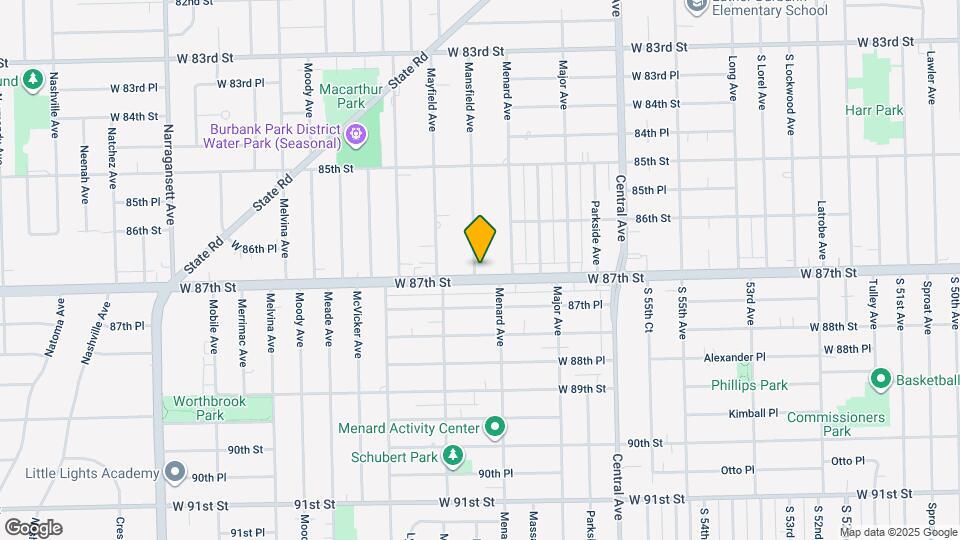 5830 W 87th St Map and Location Details