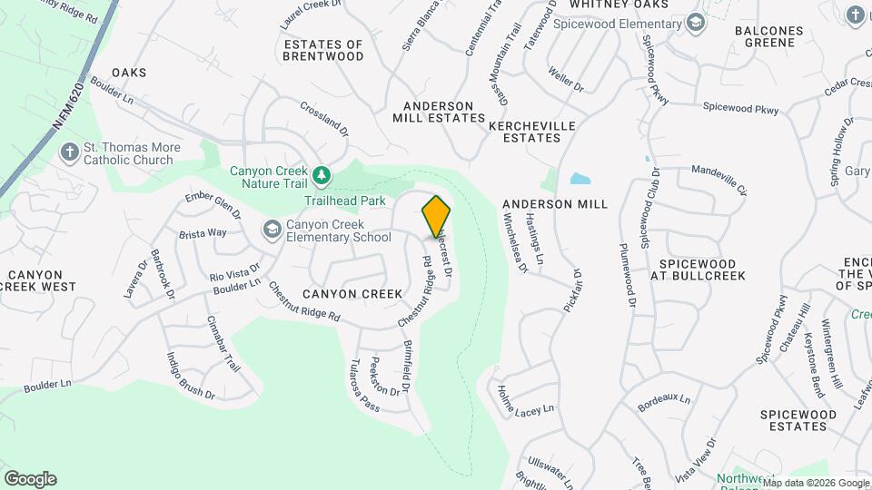 10707 Bramblecrest Dr Map and Location Details