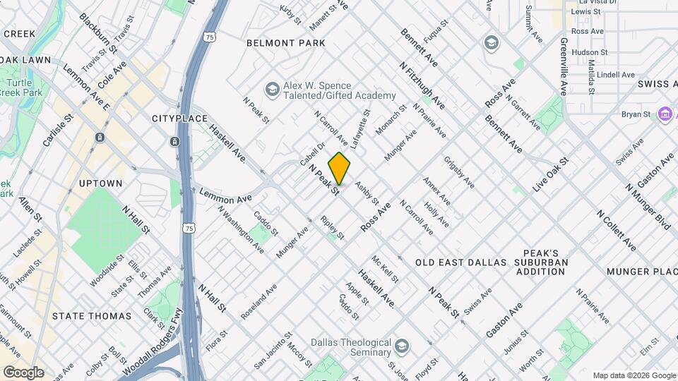 4301 Munger Ave Map and Location Details