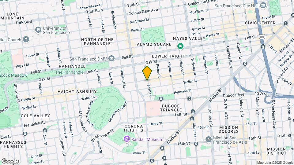 801 Haight St Mapa y Detalles de la Ubicación