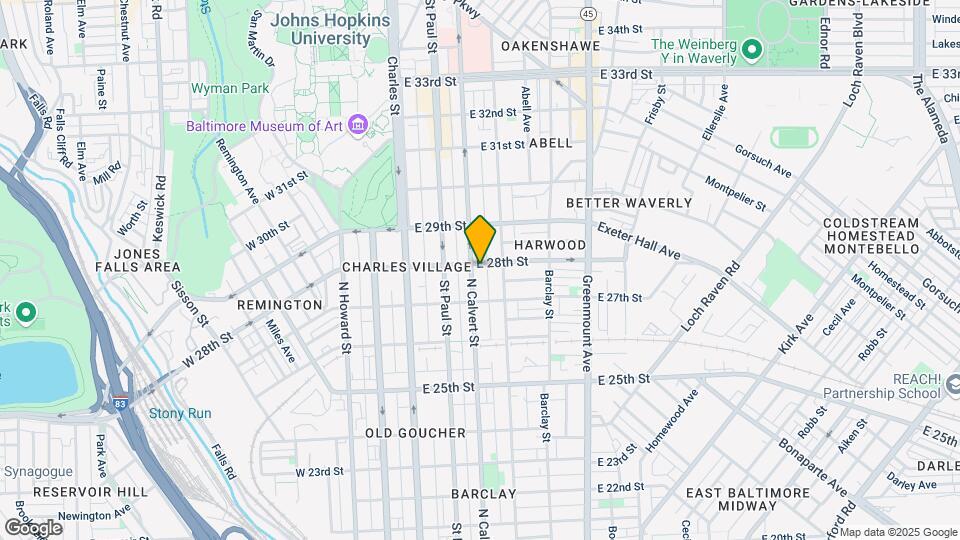 2739 N Calvert St Map and Location Details