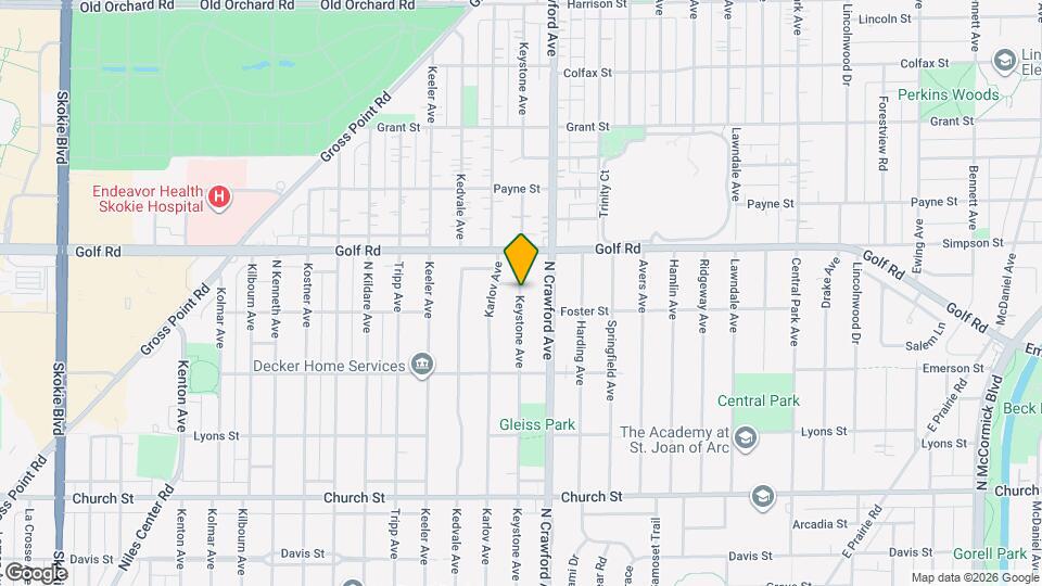 9529 Keystone Ave Map and Location Details