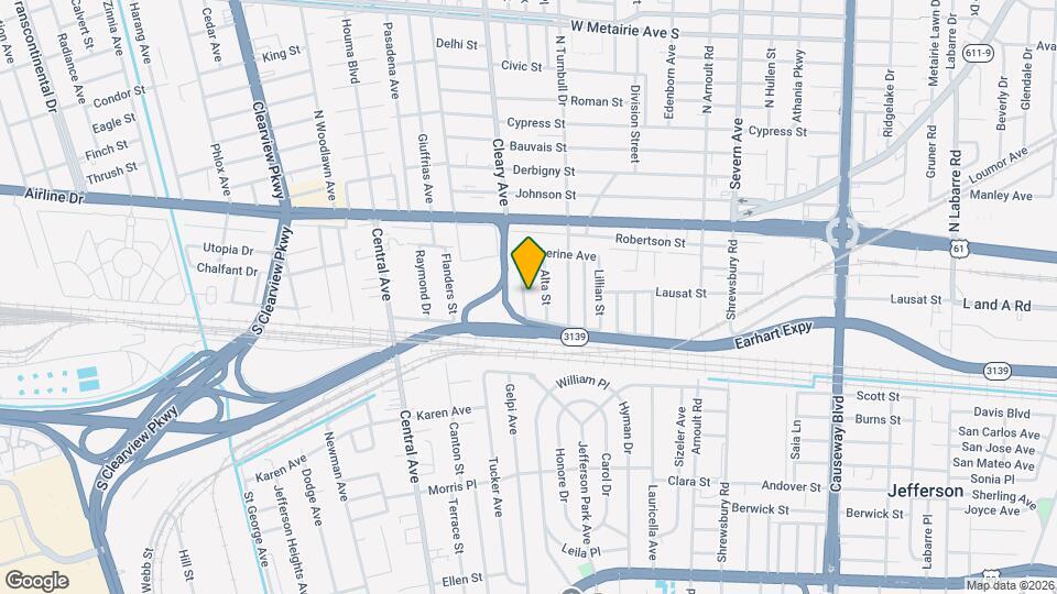 1015 Roselawn St Map and Location Details