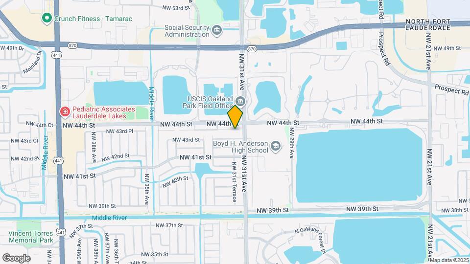 3120 NW 43rd Pl Map and Location Details