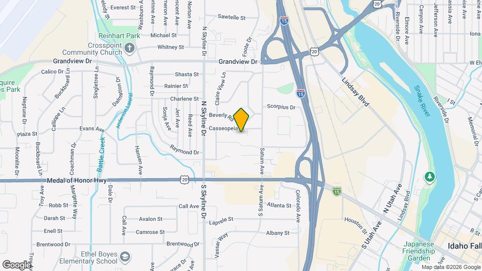 Cassiopeia Townhomes Map and Location Details