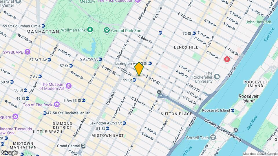 149 E 60th St Map and Location Details
