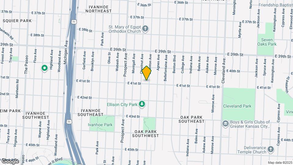 4032 S Benton Ave Map and Location Details