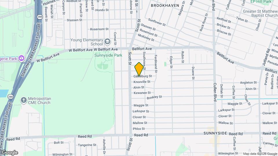 4130 Galesburg St Map and Location Details