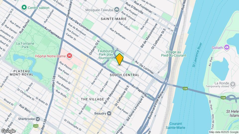 1625 Cartier Rue Map and Location Details