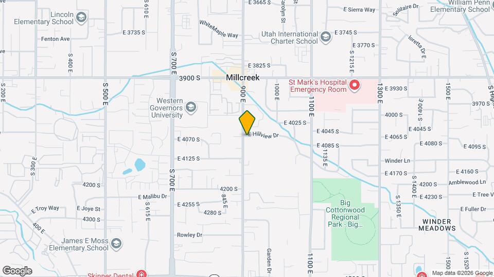 922 E Hillview Dr Map and Location Details