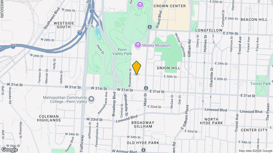 2940 Baltimore Ave, Unit 1209 Map and Location Details