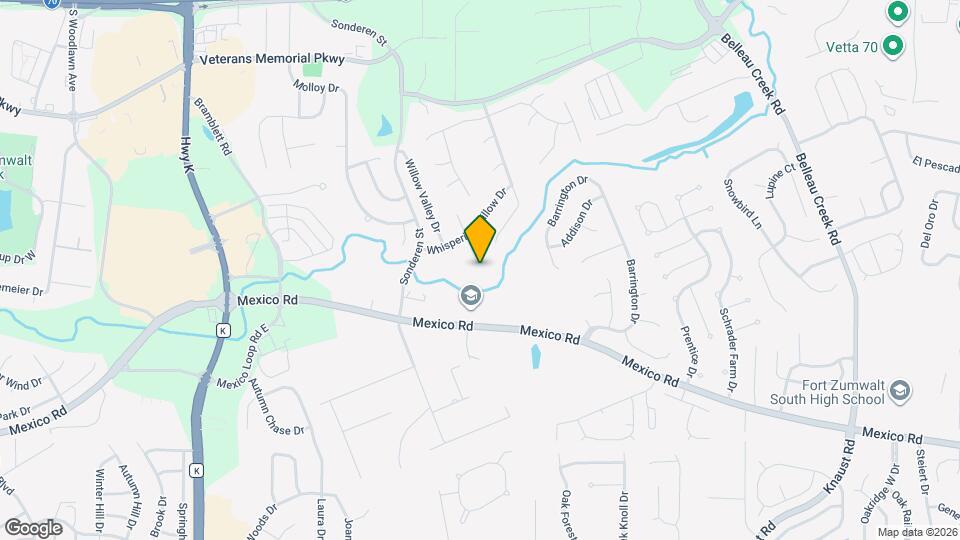 893 S Whispering Brook Ct Map and Location Details