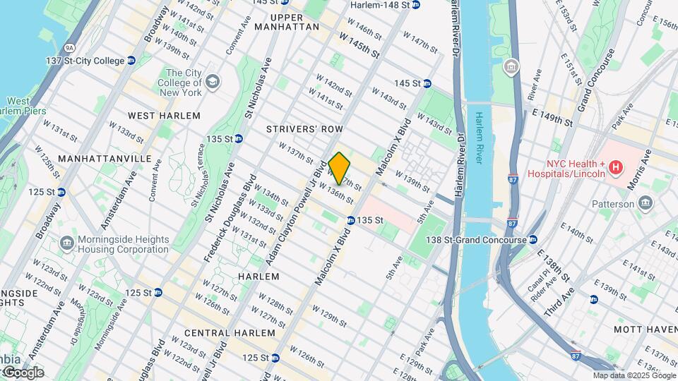 133 W 136th St Map and Location Details