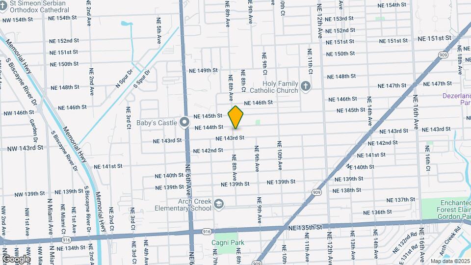 14325 NE 8th Ave Map and Location Details