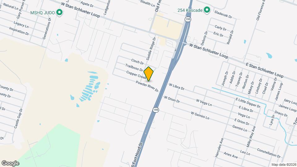 1111 Powder River Dr Map and Location Details